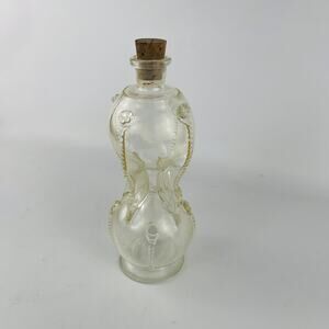 Vintage Hadeland Kluk Kluk Clear Glass Decanter 8 1/4”